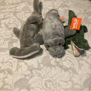 Wild Republic Gray Plush Toy Set